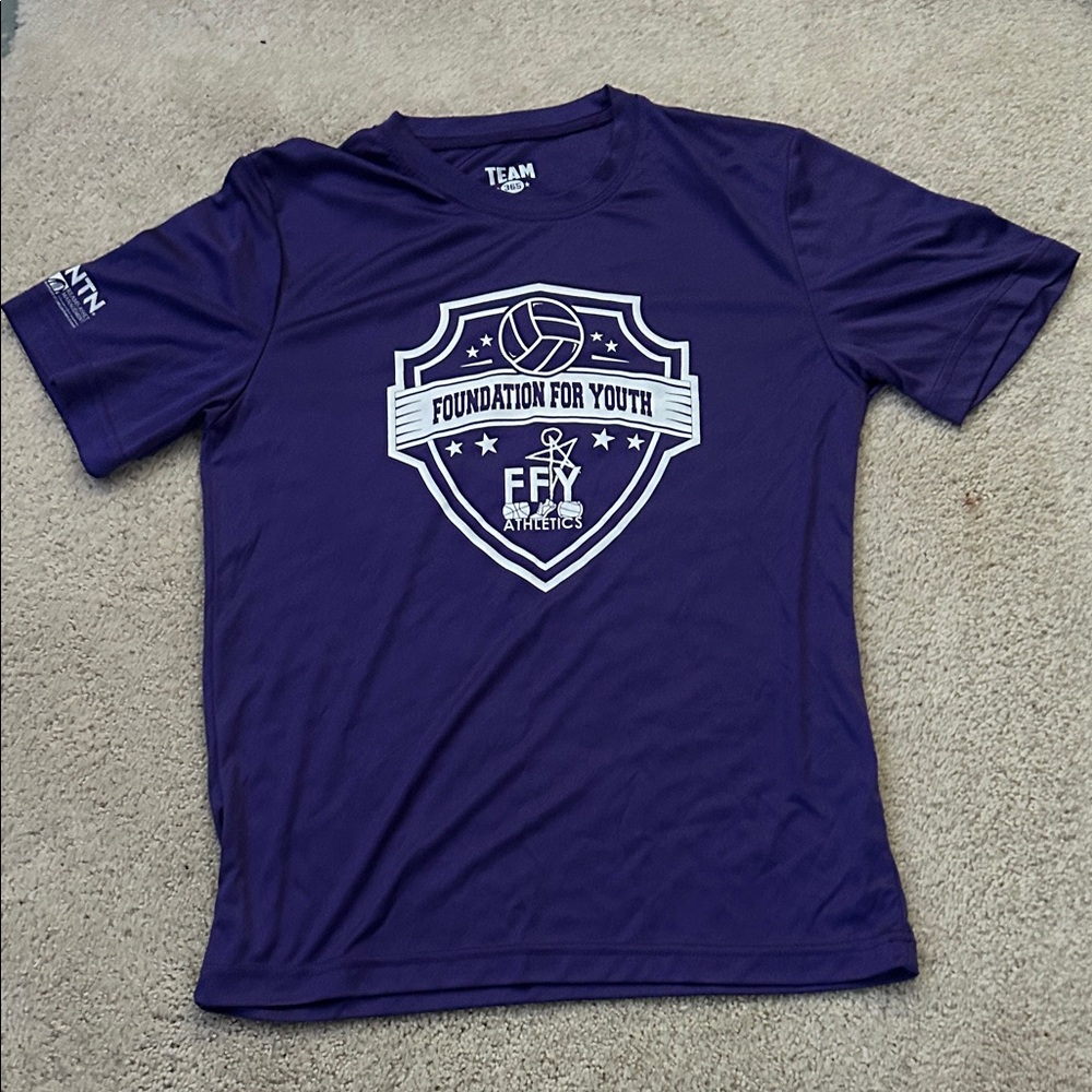 Team Athletics Purple Kids Short Sleeve Tee